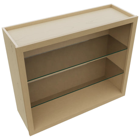 Fabuwood Natural Oak NDW3630 Wall Standard No Door Cabinet, Top View