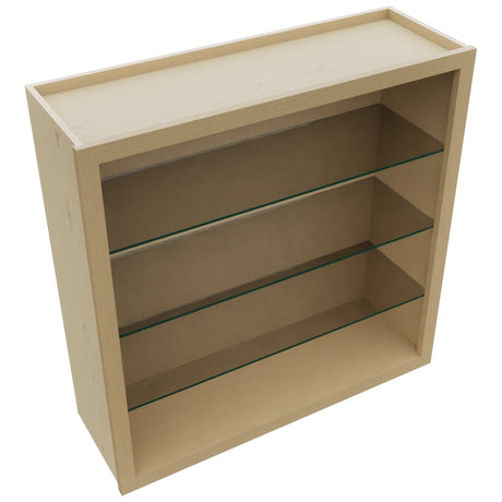 Fabuwood Natural Oak NDW3636 Wall Standard No Door Cabinet, Top View