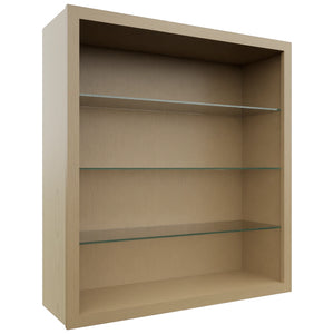 Fabuwood Natural Oak NDW3639 Wall Standard No Door Cabinet, Front View