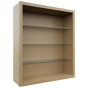 Fabuwood Natural Oak NDW3642 Wall Standard No Door Cabinet, Front View