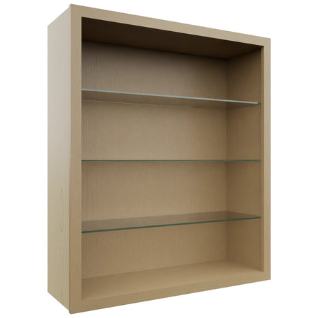 Fabuwood Natural Oak NDW3642 Wall Standard No Door Cabinet, Front View