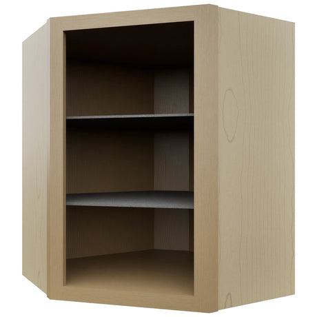 Fabuwood Natural Oak NDWDC2430 Wall Corner Diagonal No Door Cabinet, Front View