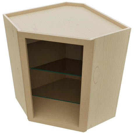 Fabuwood Natural Oak NDWDC2430 Wall Corner Diagonal No Door Cabinet, Top View