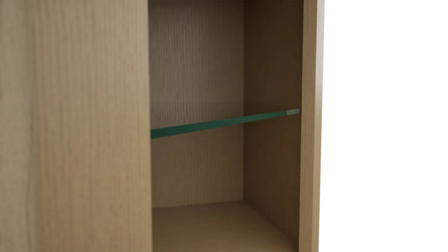 Fabuwood Natural Oak NDWDC2430 Wall Corner Diagonal No Door Cabinet, Detail View