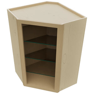 Fabuwood Natural Oak NDWDC2436 Wall Corner Diagonal No Door Cabinet, Top View