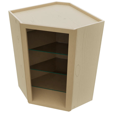 Fabuwood Natural Oak NDWDC2436 Wall Corner Diagonal No Door Cabinet, Top View