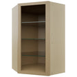 Fabuwood Natural Oak NDWDC2439 Wall Corner Diagonal No Door Cabinet, Front View