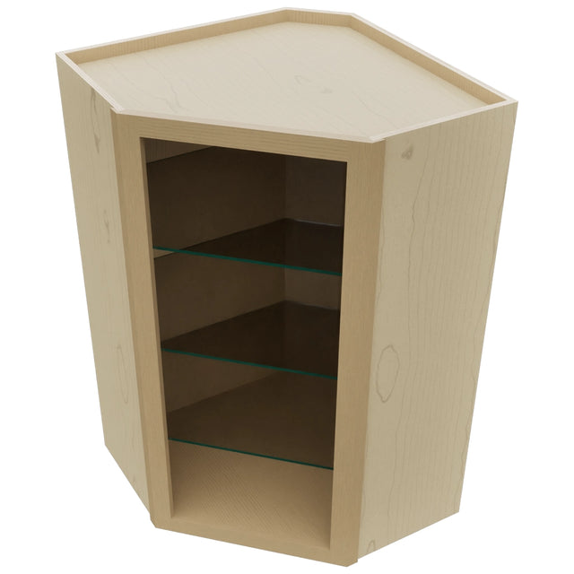Fabuwood Natural Oak NDWDC2439 Wall Corner Diagonal No Door Cabinet, Top View