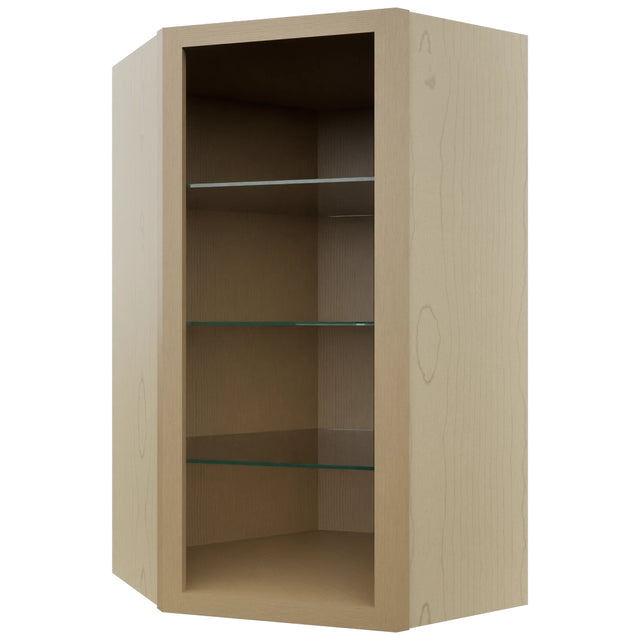 Fabuwood Natural Oak NDWDC2442 Wall Corner Diagonal No Door Cabinet, Front View