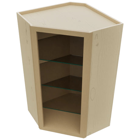 Fabuwood Natural Oak NDWDC2442 Wall Corner Diagonal No Door Cabinet, Top View
