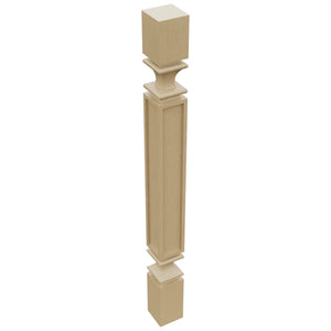 Fabuwood Natural Oak SP3X3 Base Post, Top View