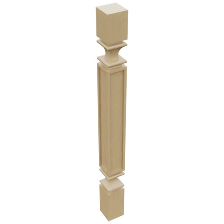 Fabuwood Natural Oak SP3X3 Base Post, Top View