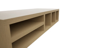 Fabuwood Natural Oak WO306 Wall Organizer Rack, Detail View