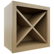 Fabuwood Natural Oak WR18X18 Wall Wine Rack, Front View