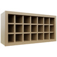 Fabuwood Natural Oak WR3618 Wall Wine Rack, Front View
