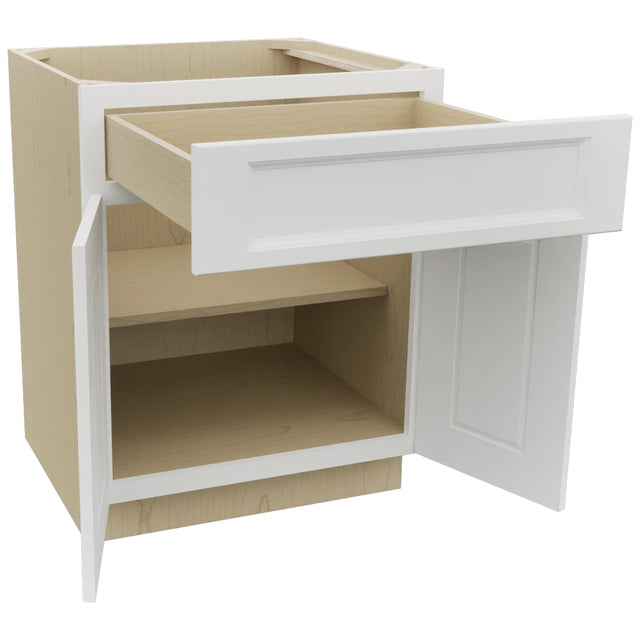 Fabuwood Nexus Frost B27 Base Standard Cabinet, Open View