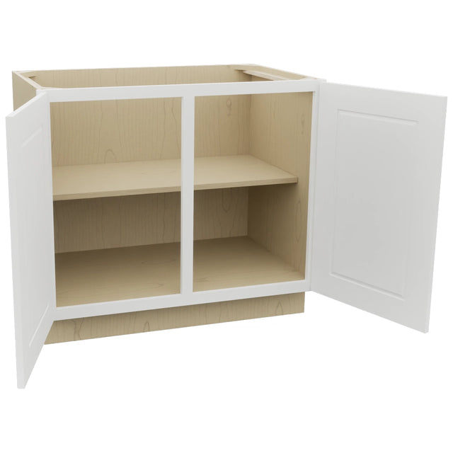 Fabuwood Nexus Frost B39FD Base Full Door Cabinet, Open View