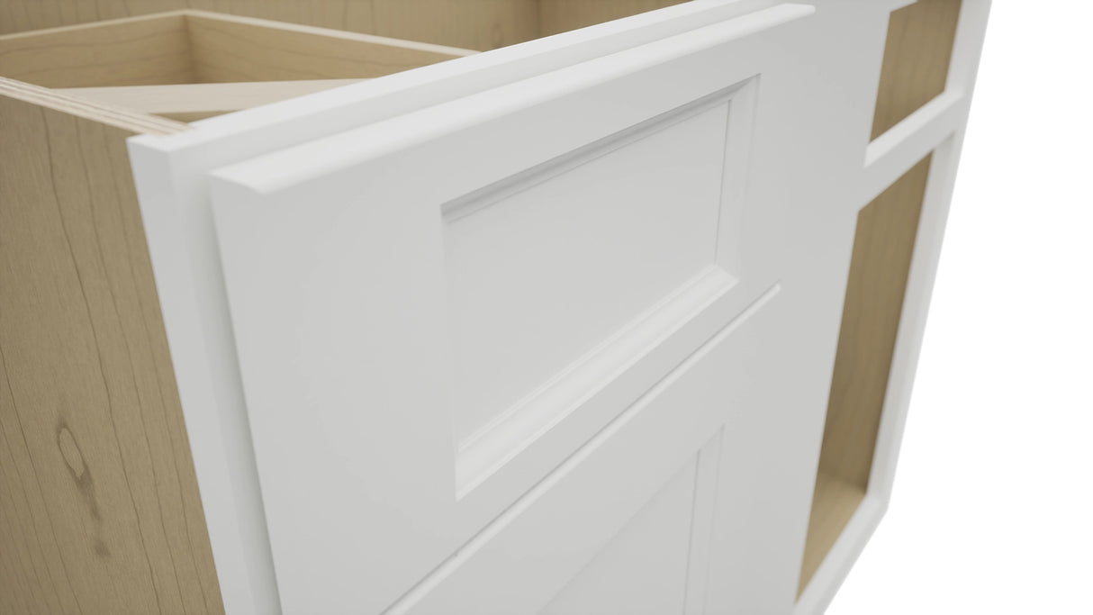 Fabuwood Nexus Frost BLB42/45 Base Corner Blind Cabinet, Detail View