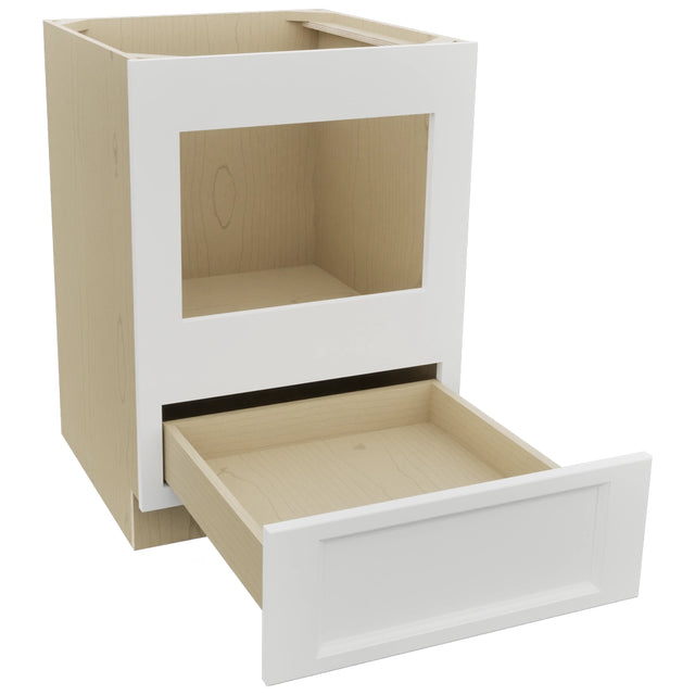 Fabuwood Nexus Frost BMC24 Base Microwave Cabinet, Open View