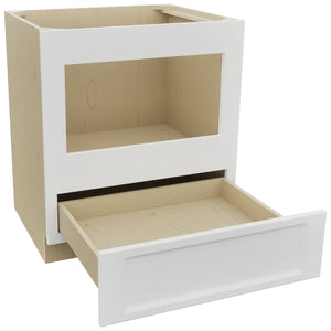 Fabuwood Nexus Frost BMC30 Base Microwave Cabinet, Open View
