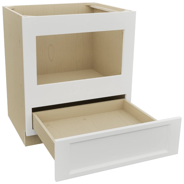Fabuwood Nexus Frost BMC30 Base Microwave Cabinet, Open View