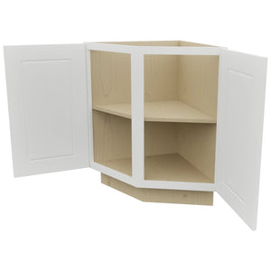 Fabuwood Nexus Frost BRA24 Base Return Angle Cabinet, Open View