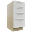 Fabuwood Nexus Frost DB15-4 Base 4 Drawers Cabinet, Front View