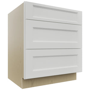 Fabuwood Nexus Frost DB30 Base 3 Drawers Cabinet, Front View