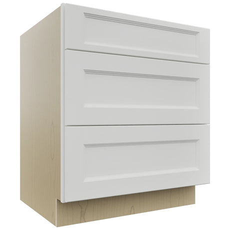 Fabuwood Nexus Frost DB30 Base 3 Drawers Cabinet, Front View