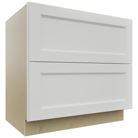 Fabuwood Nexus Frost DB36-2 Base 2 Drawers Cabinet, Front View