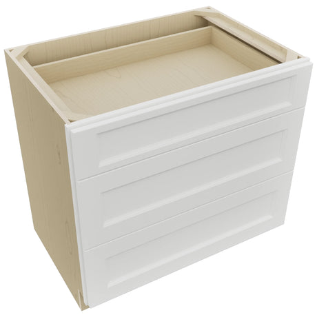 Fabuwood Nexus Frost DB36 Base 3 Drawers Cabinet, Top View
