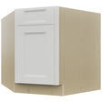 Fabuwood Nexus Frost DSB36 Base Corner Diagonal Sink Cabinet, Front View