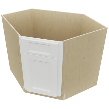 Fabuwood Nexus Frost DSB36 Base Corner Diagonal Sink Cabinet, Top View
