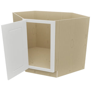 Fabuwood Nexus Frost DSB36FD Base Corner Diagonal Sink Cabinet, Open View