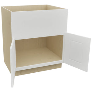 Fabuwood Nexus Frost FS30 Base Farm Sink Cabinet, Open View