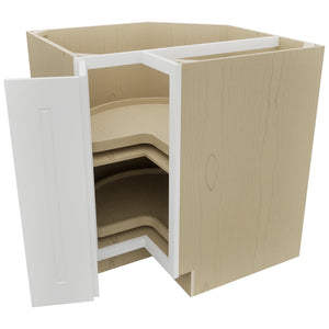 Fabuwood Nexus Frost LSB33 Base Corner Lazy Susan Cabinet, Open View