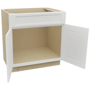 Fabuwood Nexus Frost SB33SDF Base Sink Cabinet, Open View