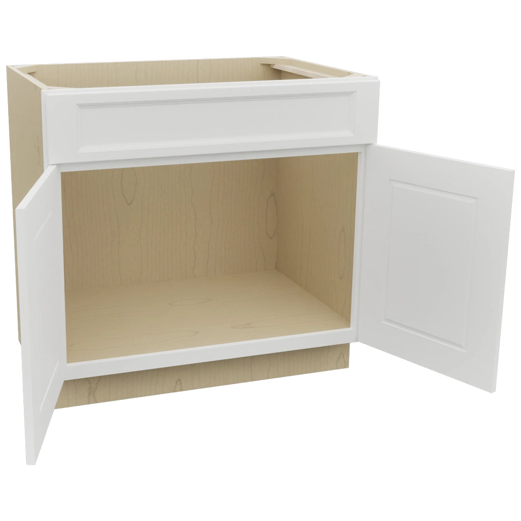 Fabuwood Nexus Frost SB36SDF Base Sink Cabinet, Open View