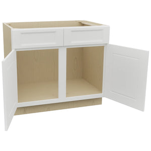 Fabuwood Nexus Frost SB39 Base Sink Cabinet, Open View