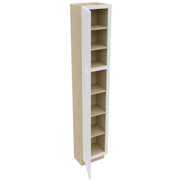 Fabuwood Nexus Frost TP151284 Tall Pantry Cabinet, Open View