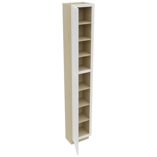 Fabuwood Nexus Frost TP151296 Tall Pantry Cabinet, Open View