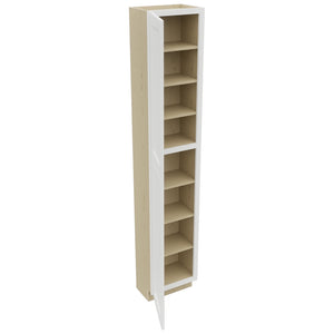 Fabuwood Nexus Frost TP181296 Tall Pantry Cabinet, Open View