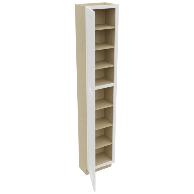 Fabuwood Nexus Frost TP181296 Tall Pantry Cabinet, Open View