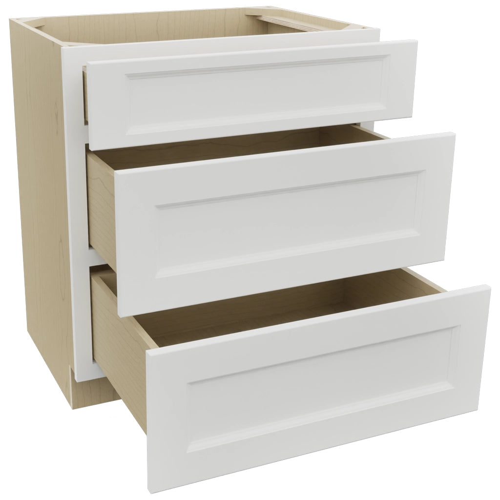 Fabuwood Nexus Frost VDB30-34 Vanity Drawer Cabinet, Open View