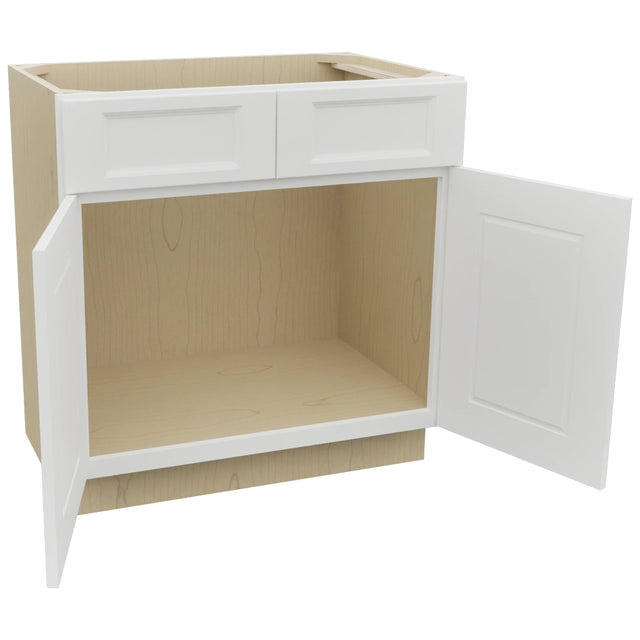 Fabuwood Nexus Frost VSB33-34 Vanity Sink Cabinet, Open View