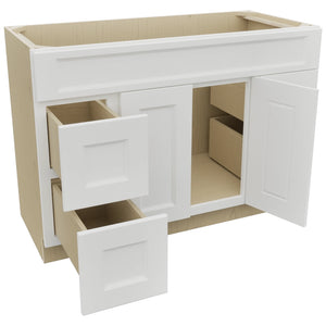 Fabuwood Nexus Frost VSD30DR Vanity Combo Cabinet, Open View