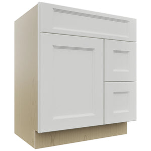 Fabuwood Nexus Frost VSD36DR Vanity Combo Cabinet, Front View
