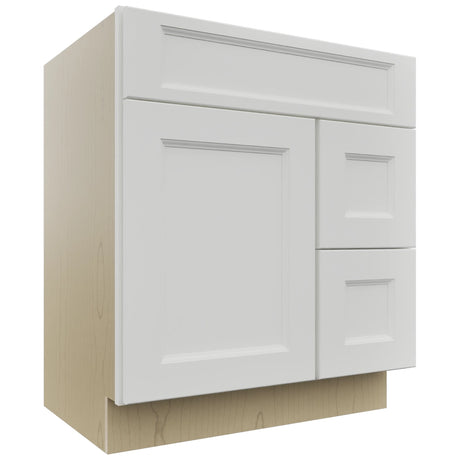 Fabuwood Nexus Frost VSD36DR Vanity Combo Cabinet, Front View