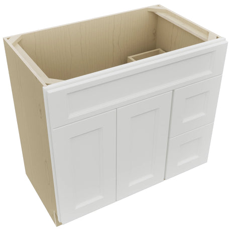Fabuwood Nexus Frost VSD48 Vanity Combo Cabinet, Top View