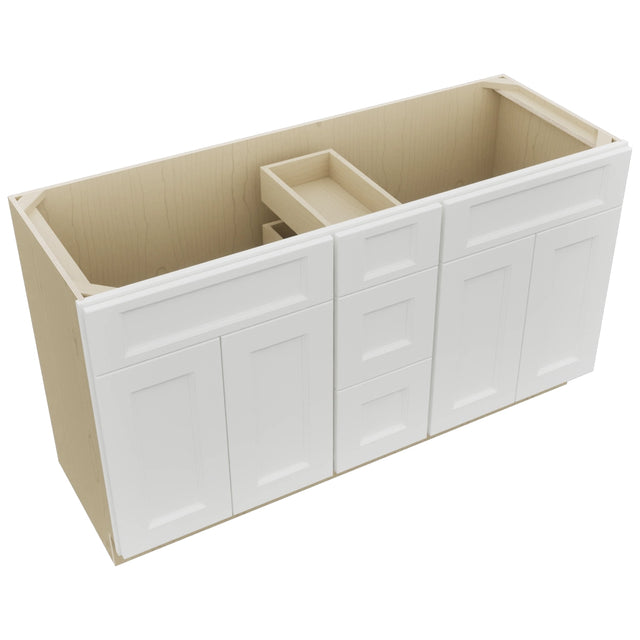 Fabuwood Nexus Frost VSD60DOUBLE Vanity Combo Cabinet, Top View